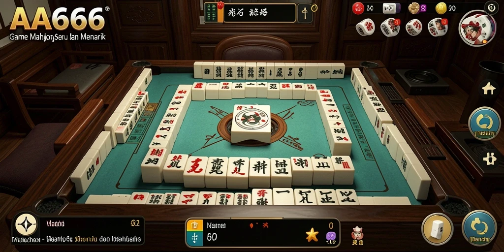 Gameplay menarik AA666 dalam permainan Mahjong.