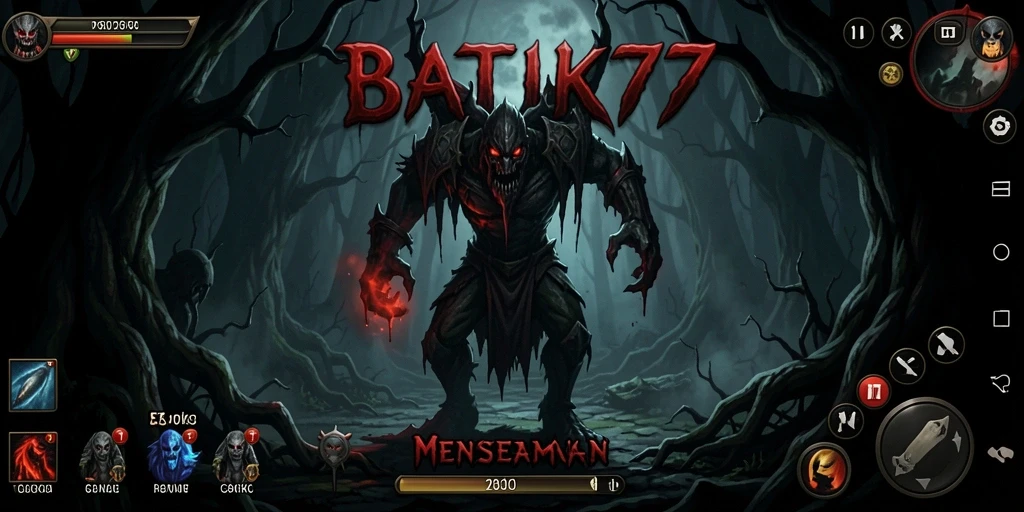 Tampilan menegangkan dari gameplay BATIK77 yang misterius.