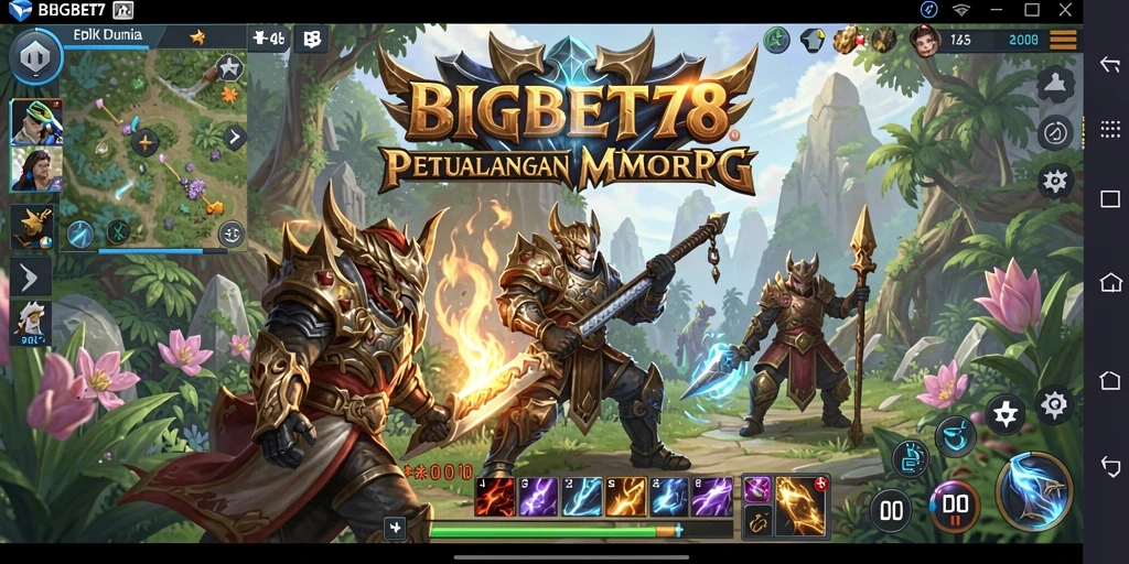 Tampilan gameplay seru di dunia <strong>BIGBET78</strong> MMORPG.