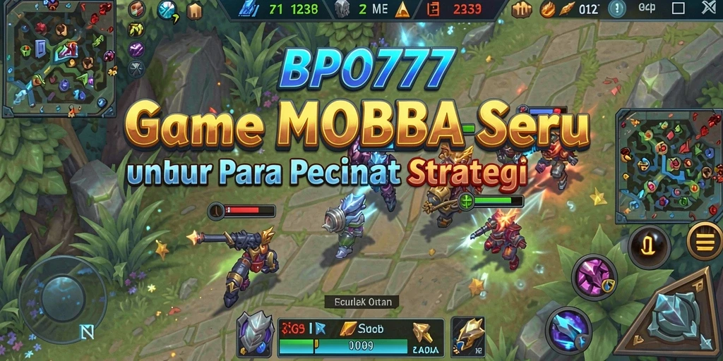 Gameplay seru dalam BPO777, pertarungan tim yang mendebarkan.