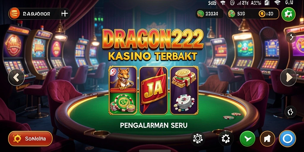 Screenshot gameplay Kasino di DRAGON222 menampilkan grafis yang memukau.