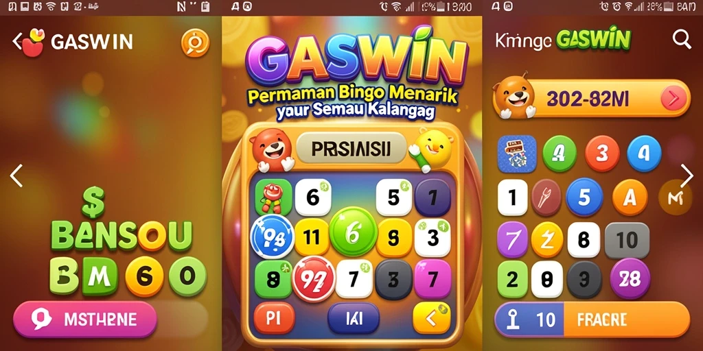 Screenshot GASWIN menampilkan gameplay Bingo yang seru dan interaktif.