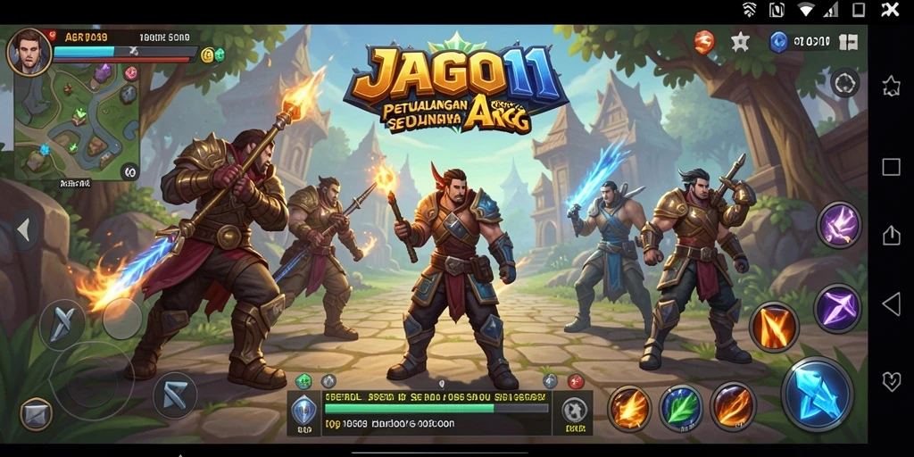 Tampilan gameplay seru dari JAGO11 yang penuh aksi.