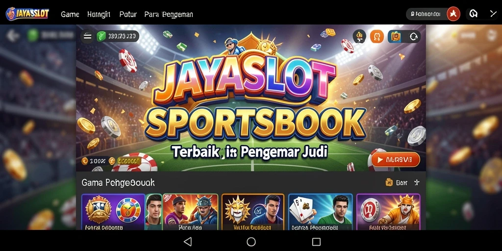 Tampilan gameplay menarik dari aplikasi Sportsbook JAYASLOT.