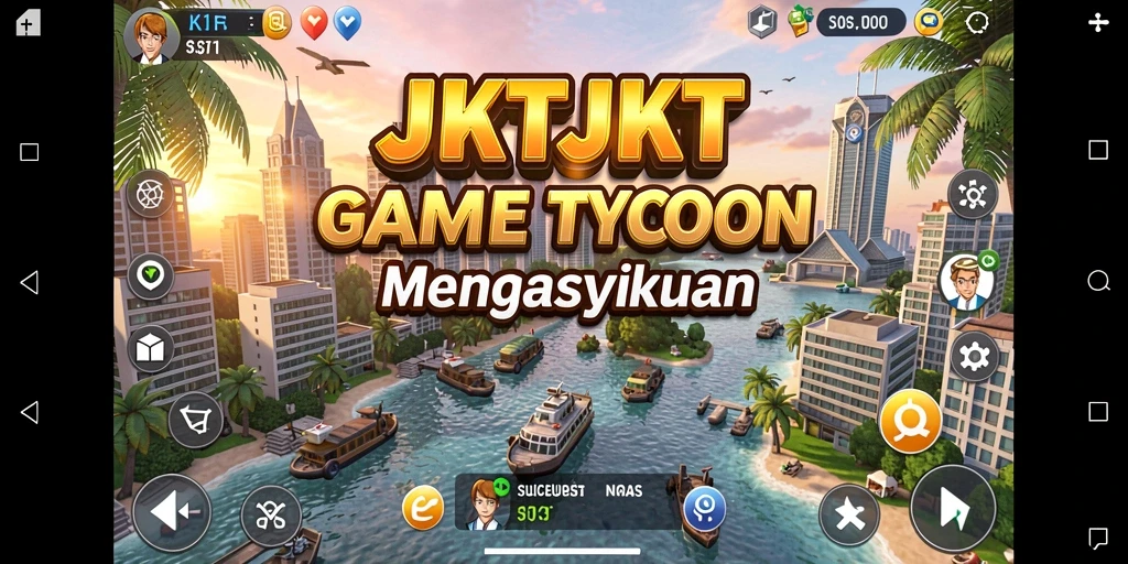 Screenshot utama JKTJKT menampilkan gameplay Tycoon yang menarik.