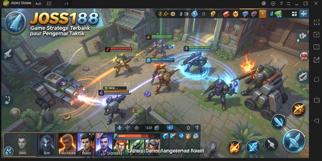 Tampilan gameplay JOSS188 yang menantang dan strategis.