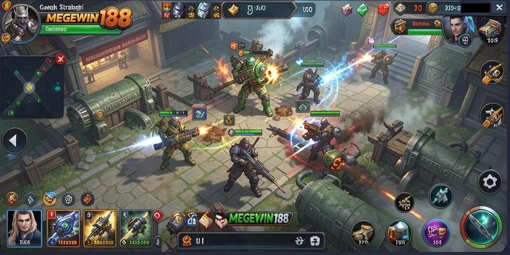 Tampilan gameplay kompetitif di MEGEWIN188 dengan strategi mendalam.