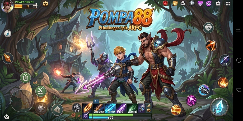 Tampilan gameplay POMPA88 yang menakjubkan dan seru.