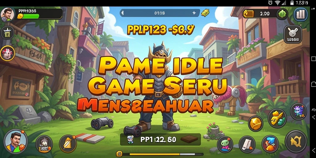 Screenshot gameplay PP123 menampilkan karakter yang sedang beraksi dalam mode Idle.