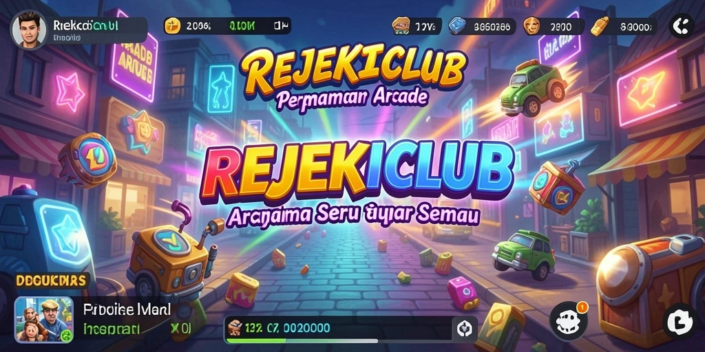 Tangkapan layar menampilkan gameplay seru REJEKICLUB yang penuh warna.
