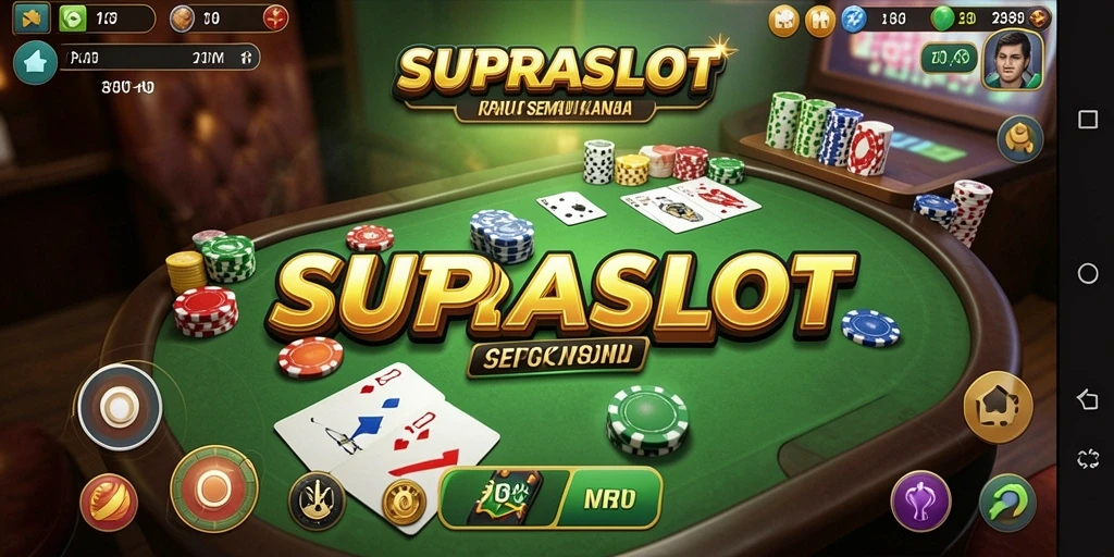 Tampilan menarik dari gameplay Gaple di SUPRASLOT.