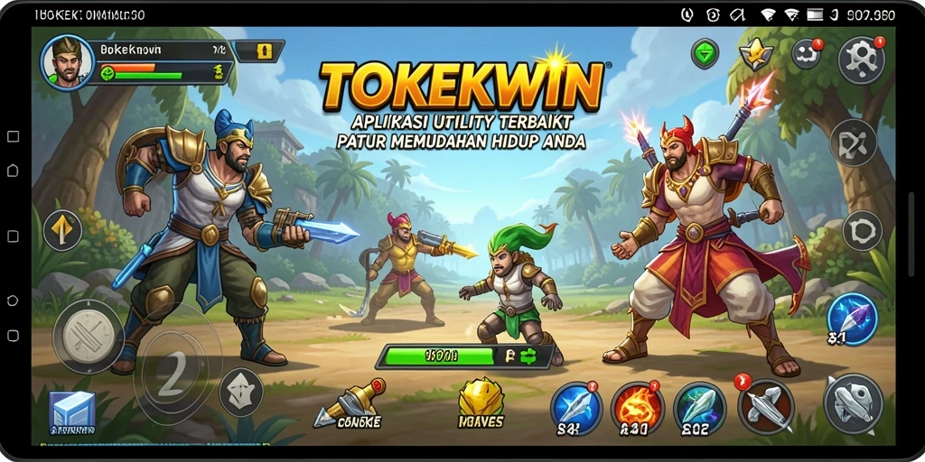 Tampilan aplikasi TOKEKWIN yang intuitif dan mudah digunakan.