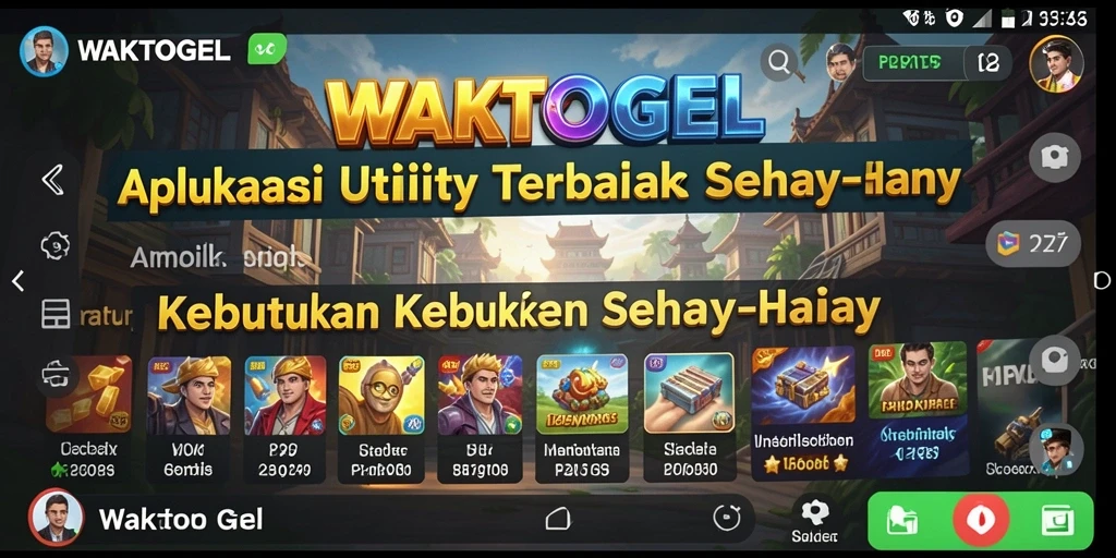 Screenshot utama WAKTOGEL menampilkan antarmuka pengelolaan tugas yang sederhana.