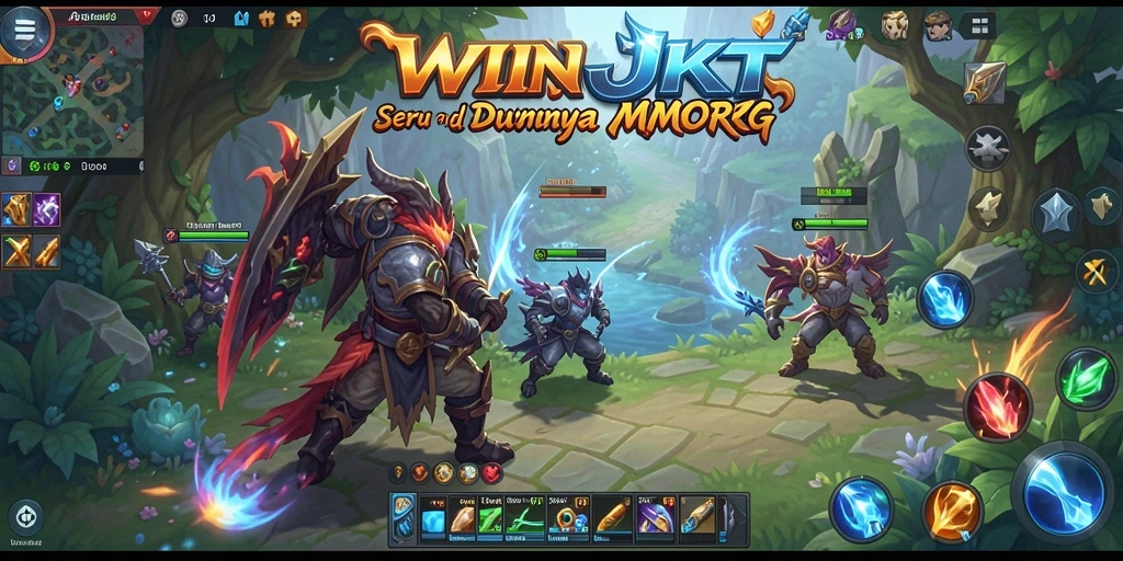 Tampilan gameplay menarik dalam dunia MMORPG di WINJKT.