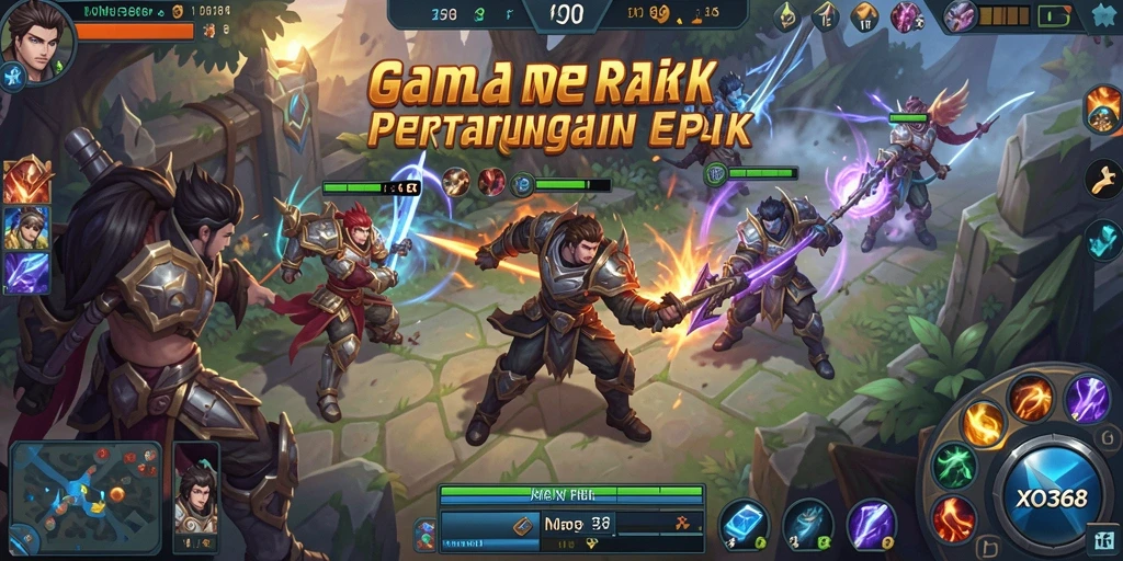 Tampilan seru gameplay <strong>XO368</strong> dengan pertarungan strategis yang menarik.